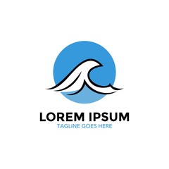 unique wave logo vector design. icon. vector illustration