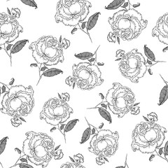 Fototapeta premium Vintage rose pattern