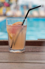 Summer Drink and swimming pool