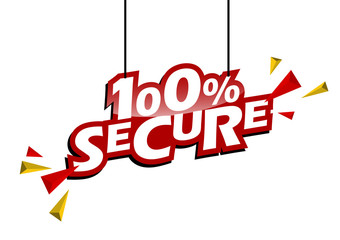 red and yellow tag 100% secure
