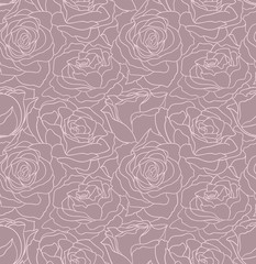 Beautiful seamless floral vector background with roses.