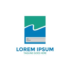 book store logo vector design. icon. vector illustration