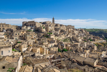 Obraz premium Matera (Basilicata) - The historic center of the wonderful stone city of southern Italy, a tourist attraction for the famous 