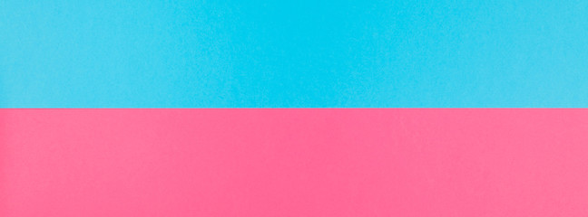 Pink and blue long wide banner