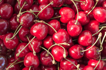 healthy cherry fruit background
