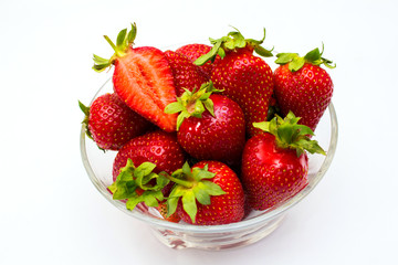 Strawberry isolated on white background. Clipping Path