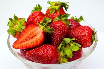 Strawberry isolated on white background. Clipping Path