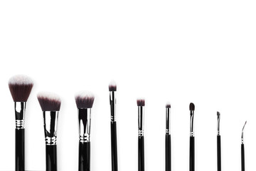 Brushes set for make up isolated on white background