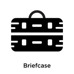 Briefcase icon vector sign and symbol isolated on white background