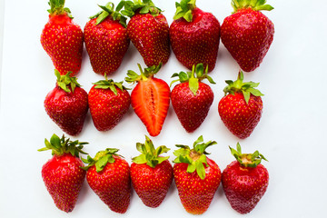 Strawberry isolated on white background. Clipping Path