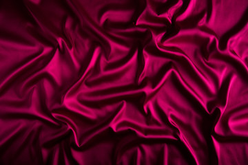 Wine red satin.