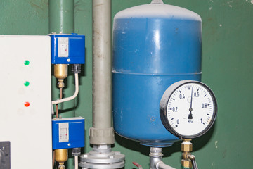 Main pumping station, hot water, air pressure sensor