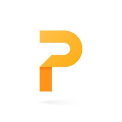 Letter P logo on white background