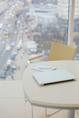 working environment stylish office items table