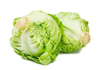 Fototapeta premium Fresh cabbage on white background