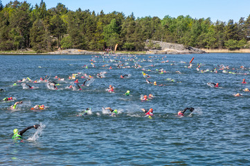 Swimrun competition in Sweden 