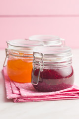 Fruity jam jelly.
