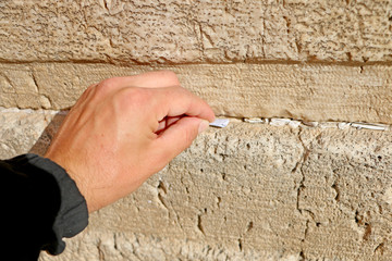 Jerusalem is an old city, a wall weeping