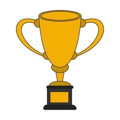 Trophy cup symbol vector illustration graphic design