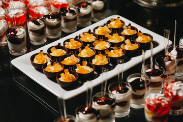 Delicious canapes as event dish