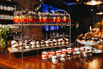 Delicious canapes as event dish