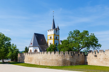 Ingelheim am Rhein, die Burgkirche. 21.05.2018.