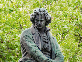 Beethoven Denkmal Wien - obrazy, fototapety, plakaty
