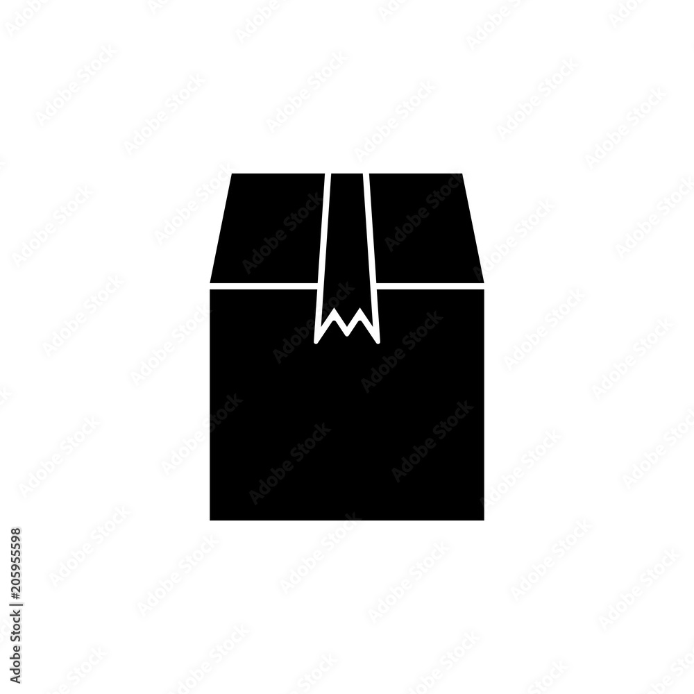 Poster box to send icon. element of web icon for mobile concept and web apps. isolated box to send icon can