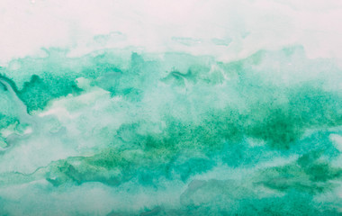 abstract green watercolor splash stroke background