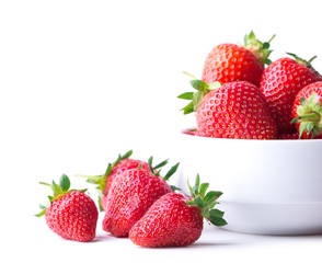 Strawberry isolated on white background. Clipping Path