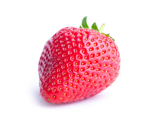 Red berry strawberry isolated on white background
