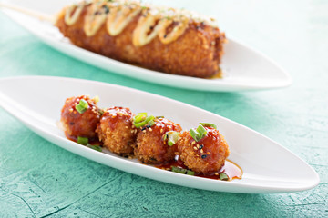 Fried asian appetizers