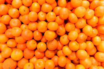 Top View Of Orange Fruits
