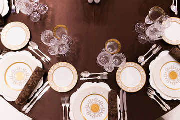 beautifully served table in a restaurant