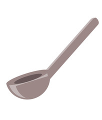 spoon utensil icon over white background, vector illustration