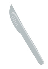 knife utensil icon over white background, vector illustration