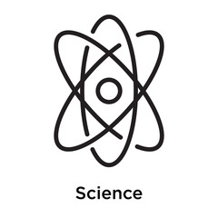 Science icon vector sign and symbol isolated on white background