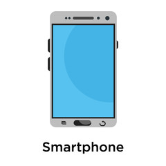 Smartphone icon vector sign and symbol isolated on white background