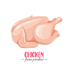 raw whole chicken © Victoria Sergeeva