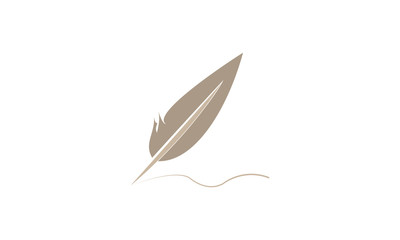 Feather logo template