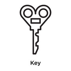 Key icon isolated on white background