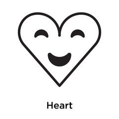 Heart icon isolated on white background