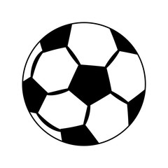 Fototapeta premium Soccer ball isolated vector illustration graphic design