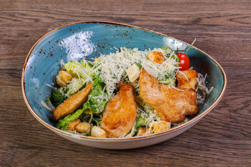 Caesar salad with chicken