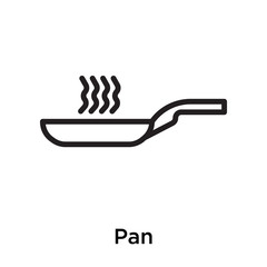 Pan icon isolated on white background