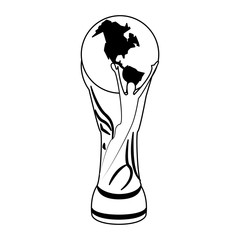 Soccer world cup vector illustration graphic design