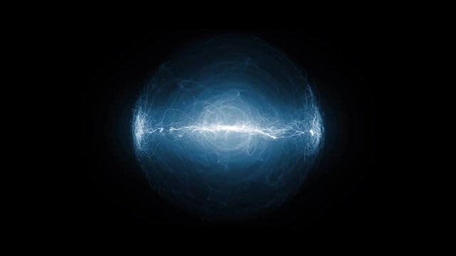 Blue and fancy electronics in a dark background