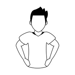 Soccer player cartoon vector illustration graphic design