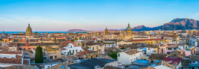 Luchtfoto van Palermo, Sicilië, Italië