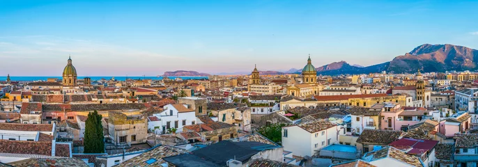 Fototapeten Luftaufnahme von Palermo, Sizilien, Italien © dudlajzov
